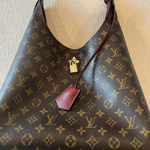 Louis Vuitton Monogram Flower Hobo Bordeaux